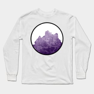 Amethyst cluster Long Sleeve T-Shirt